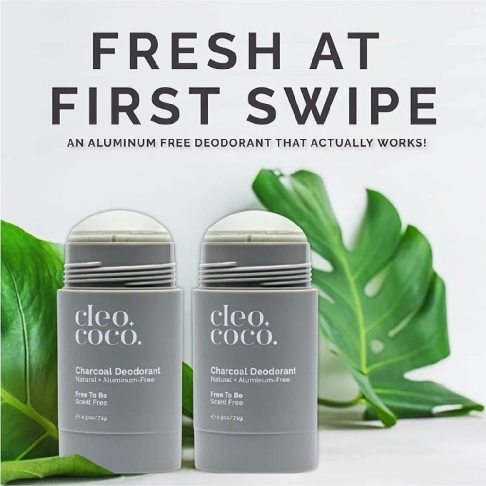 ✨ Cleo + Coco Charcoal Deodorant – Free To Be (Scent Free) ✨